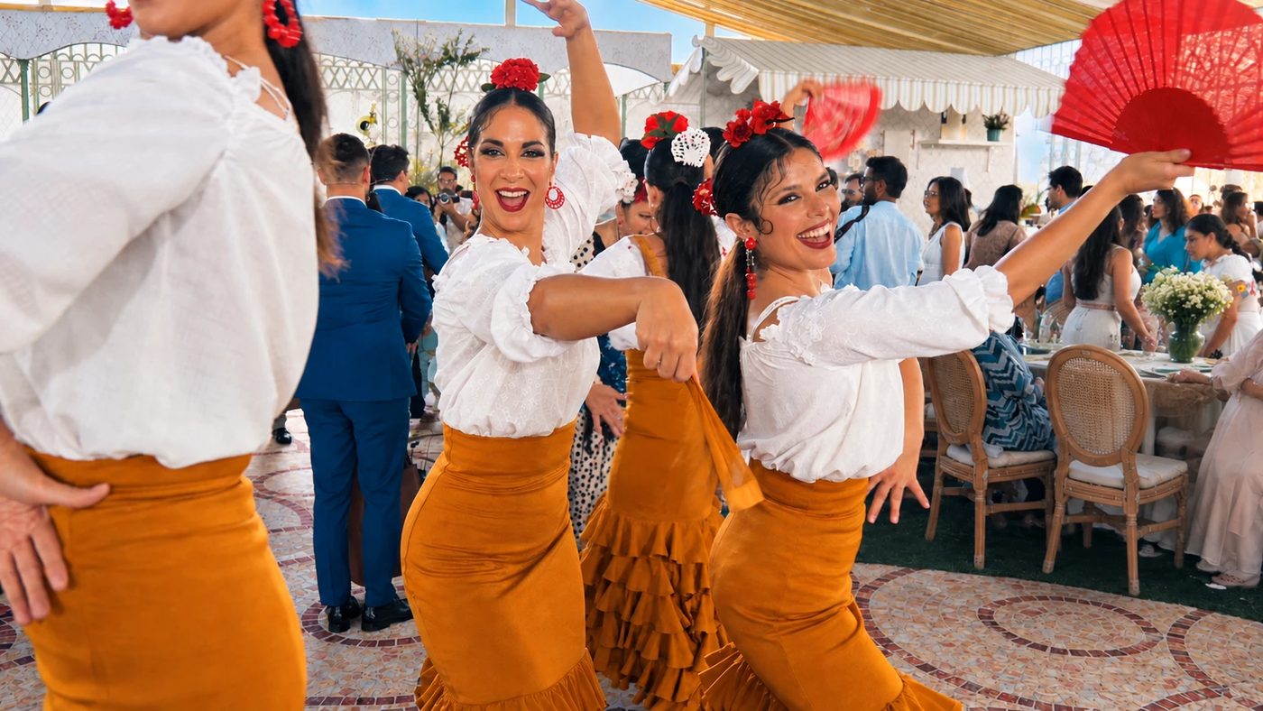Flamenco dancers performing