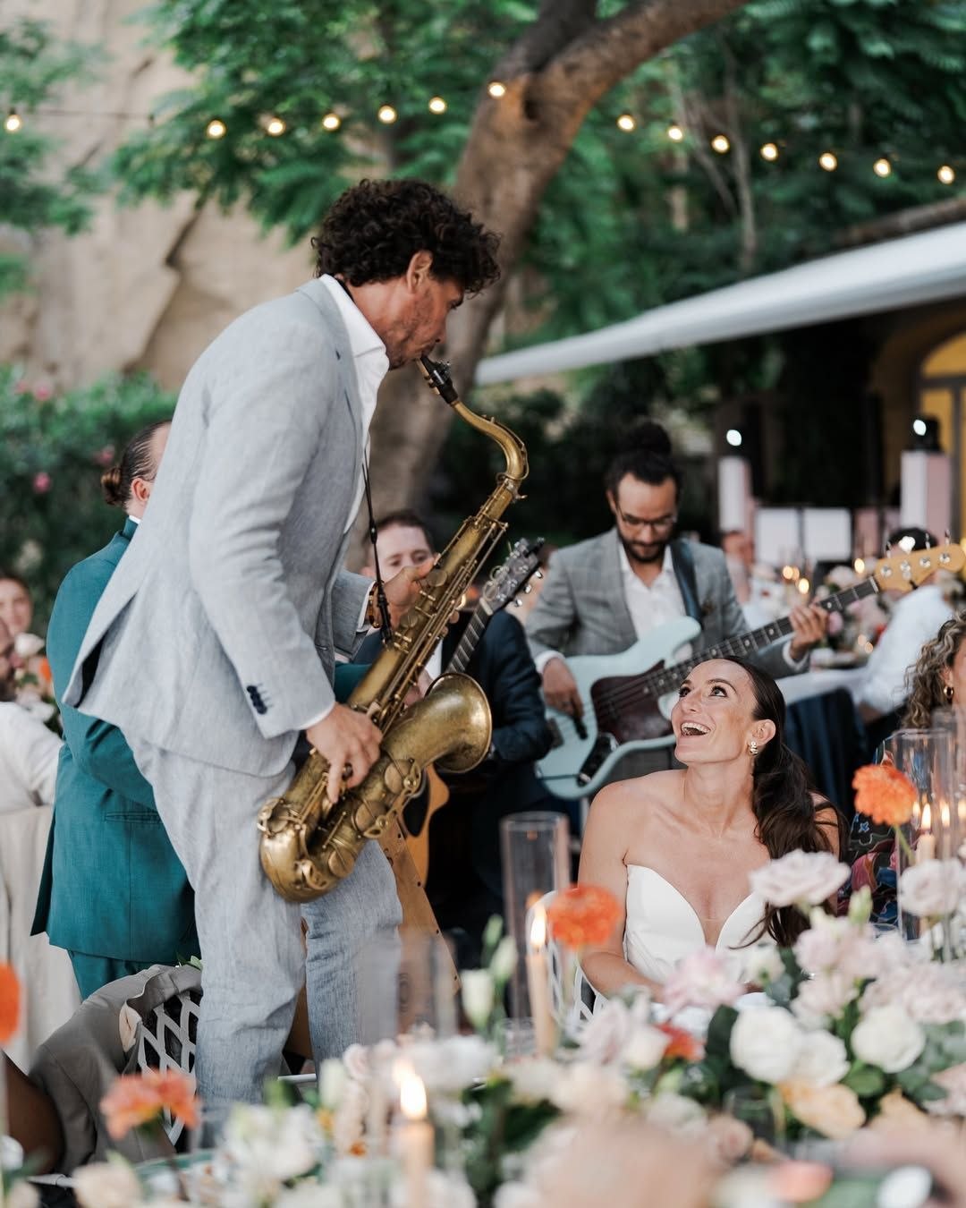 Guests swept up in the moment
